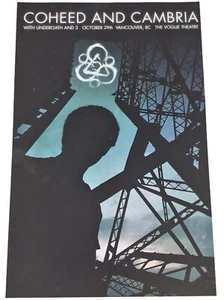 Coheed & Cambria Underoath 3 Vancouver, BC 10/29/2004 Flyer Poster Promo - Picture 1 of 2