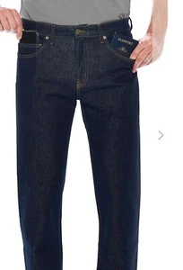 AVIATOR USA Herren Jeans The Concorde Travel Dark Wash Slim Fit 31 versteckte Taschen - Bild 1 von 15