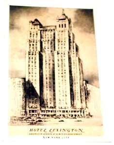 Hotel Lexington New York Postcard Advertising Postcard CA2 - Picture 1 of 5