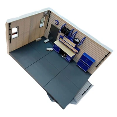 1/43 Scale Diorama Car Parking Lot Model Car Repair Workshop Display Scene Model - Image 1 of 4