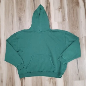 Elwood Pullover Core Hoodie Sweatshirt Size XL Green Organic Cotton - Picture 1 of 10