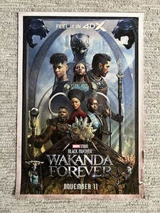 Black Panther Wakanda Forever Regal Exclusive 13x19” 4DX Poster Disney/Marvel - Picture 1 of 1