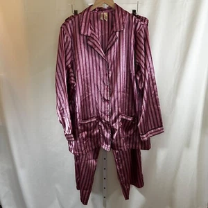 Ambrielle Woman Size 2XL 2 Set Pajama Lounge Satin Effect - Picture 1 of 14