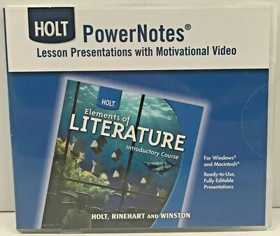 Holt Power Notes Lesson Presentations, Elements of Literature Course DVD-ROM - Image 1 of 3