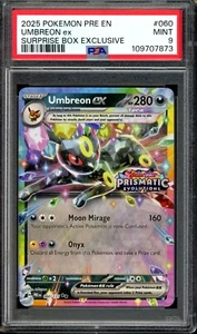 PSA 9 Umbreon ex 060/131 Stamped Prismatic Evolutions Promo Surprise Box - Picture 1 of 3
