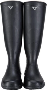 [SHIBATA] Gummistiefel NB011 ungefüttert waschbar Stiefel pflegeleicht Vollgummi schwarz - Bild 1 von 8