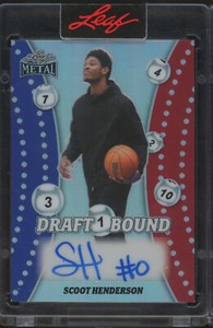 2023 Leaf Metal Draft Bound #DBASH1 Scoot Henderson 39/303 Auto RC Rookie