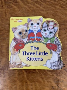 Vintage The Three Little Kittens ~Golden Super Shape Classic Book 1987 - Picture 1 of 10