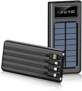Power Bank 5000 mAh, batería Externa Solar de Carga rápida, Cargador portátil - Imagen 1 de 8