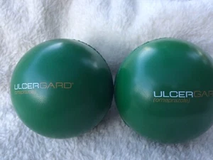2 Pack Green UlcerGard Stress Happens 2" Hand Exercise Ball NEW ADHD Ulcer - Bild 1 von 7