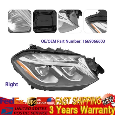 LED Headlight For 2017-2019 Mercedes-Benz GLS 350d/GLS 450 Right Passenger Side — 第 1/4 张图片