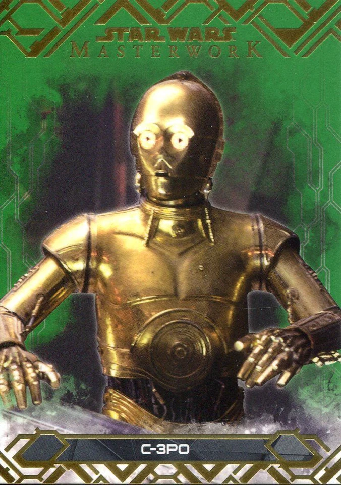 Star Wars Masterwork 2017 Green Base Card #44 C-3PO - Image 1 of 1