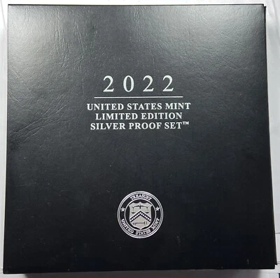 2022 U.S. Mint Limited Edition Silver Proof Set Box & COA - Image 1 of 3