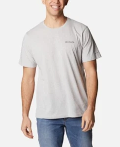 Columbia Hombres Thistletown Hills Camiseta Manga Corta Gris Jaspeado Talla S - Imagen 1 de 2