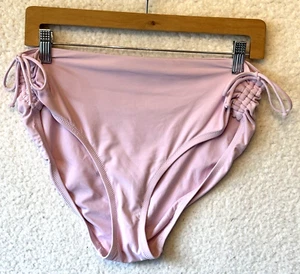 Calia By Carrie Underwood Swim Bikini Size M Ruched Bottom Ruched Pink NWOT - Picture 1 of 6