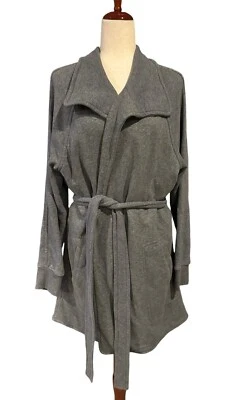 Casaco de lã James Perse Raglan cinza feminino tamanho 4 EUA XL - Imagem 1 de 4