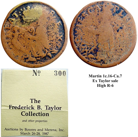 1652-74 St. Patrick's Farthing, High R-6 variety, from the TAYLOR SALE! Cover