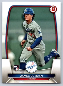 Tarjeta de béisbol 2023 Bowman #13 James Outman novato (RC) Los Angeles Dodgers - Imagen 1 de 2