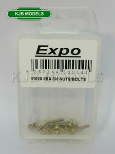 Nuevo en caja tuercas y pernos cabeza de queso de latón EXPO 31020 8BA - hardware de modelado - Imagen 1 de 2
