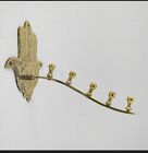 Handmade brass hooks for clothes, wall hooks