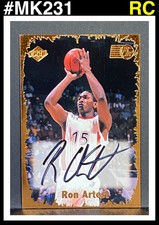 1999 Rookie Rage Pro Edge Signatures Ron Artest #RR-1 Rookie Auto RC MK231