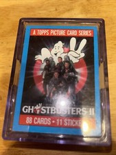 1989 TOPPS GHOST BUSTERS II 2 COMPLETE SET OF 88 CARDS & 11 STICKERS MINT!!!