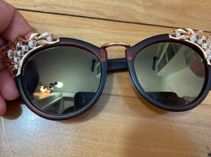 sonnenbrille damen polarisiert rinhestone - Bild 1 von 3