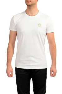 Versace Men's White Gold Medusa Print Crewneck T-Shirt Versace sz 8 US 2XL IT 56 - Picture 1 of 5