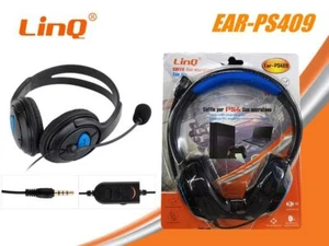 Écouteurs Avec Micro Compatible PLAYSTATION Ps4 PC Linq Ear-PS409 - Photo 1/1