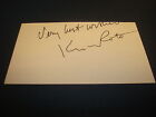 Kyle Rote NFL Giants Southern Methodist HOF Autograph Signed 3x5 Index Card -F5