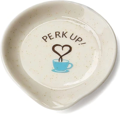 Mini Coffee Spoon Rest Holder, Cute Ceramic Tea Teaspoon Rest - Small Holder for - Image 1 of 4