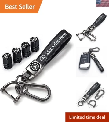 Combo of Car Tire Valve Caps&Car Key Chain Cars for Mercedes Benz CESM CLK GL... Foto 1 de 4