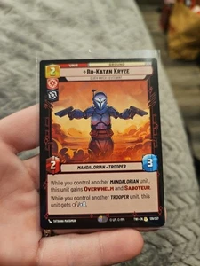 Bo-Katan Kryze 130/257 Rare Star Wars Unlimited Card  - Picture 1 of 3