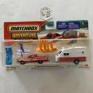 MATCHBOX Hitch N Haul - ‘61 Ford Ranchero & Travel Trailer (Adventure Pack) K61g - Picture 1 of 1