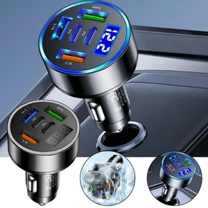 Adaptateur chargeur téléphone voiture recharge rapide multi ports Energize You - Photo 1 sur 12