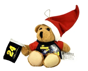 NASCAR 2004 Plush Bear Jeff Gordon Dupont #24 Racing 6” Plush Teddy Ornament - Picture 1 of 8