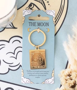 Der Mond - Vintage Tarot Schlüsselanhänger - Brandneu - Bild 1 von 3