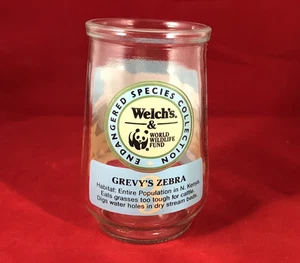 Welch's Jelly Jars Drinking Glasses World Wildlife Fund Endangered Species #3 - Bild 1 von 3