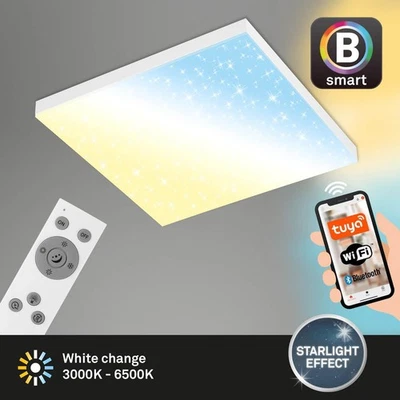 Deckenleuchte Briloner LED 24W 45CM Deckenlampe SmartHome Dimmbar CCT Panel Ster - Bild 1 von 4