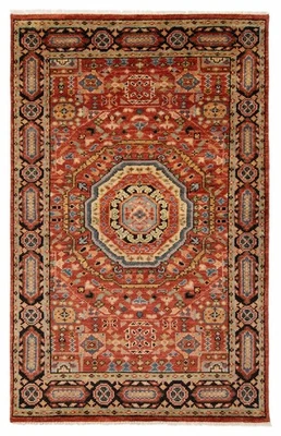 Traditional Vintage Hand-Knotted Oriental Carpet 5'1" x 8'1" Wool Area Rug - Image 1 of 4