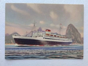 NAVE ship M/n NEPTUNIA ITALIA SOCIETA' di Navigazione Klodich cartolina - Picture 1 of 2