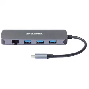 D-Link DUB-2334 5-in-1 USB-C Hub mit Gigabit Ethernet/Power Delivery - Bild 1 von 2