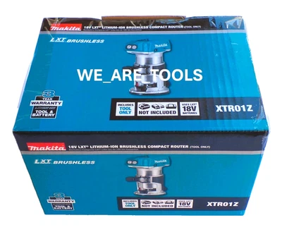 New In Box Makita XTR01Z 18V Brushless Cordless Variable Compact Router 18 Volt - Image 1 of 4