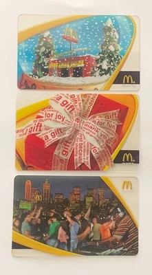 2005 McDonalds Collectible Gift Cards. Set of 3. Mint. Global shipping. - Image 1 of 2