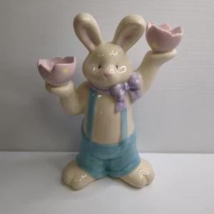 Keramik Hase Osterhase Eierhalter Figur - Bild 1 von 4