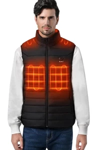 Poteina schwarz Herren Medium beheizbare Weste Akkupack leicht wasserabweisend - Bild 1 von 12