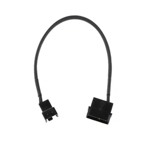 4-Pin Molex Male to 3-Pin/4-Pin PWM Fan , PC Fan Power Extension Cable Converter - Picture 1 of 8