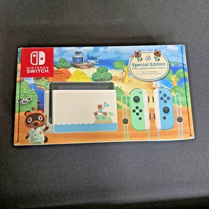 Console Nintendo Switch ANIMAL CROSSING NUOVA SCATOLA VUOTA NO INSERTI O MANUALE - Foto 1 di 8
