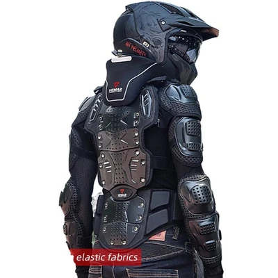 Jaqueta armadura corpo inteiro motocicleta peito protetor traseiro equipamento de corrida motocross - Imagem 1 de 4