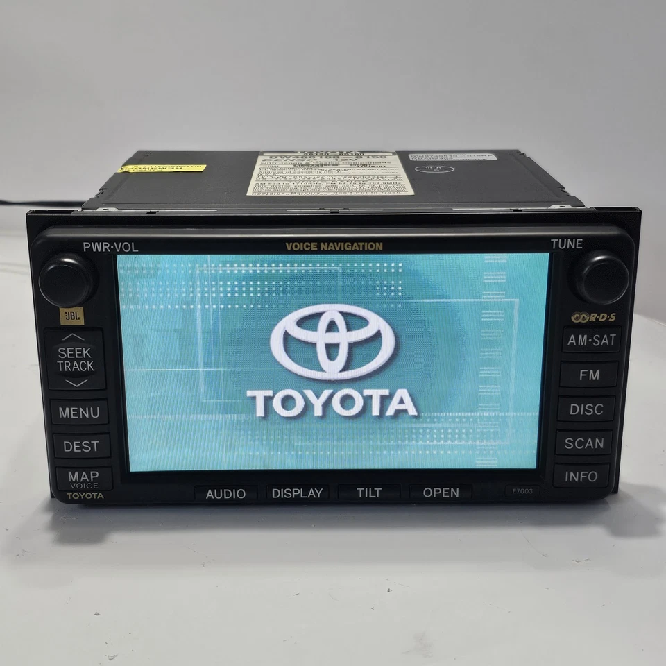 03-07 TOYOTA SEQUOIA TUNDRA JBL RADIO NAVEGACIÓN RADIO PANTALLA 86120-06160 E7003 Foto 1 de 4